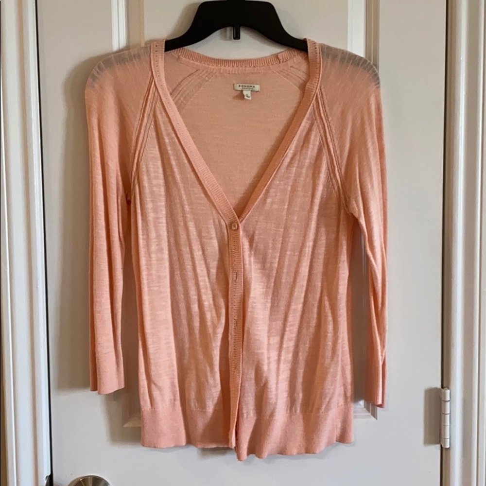 Peach cardigan